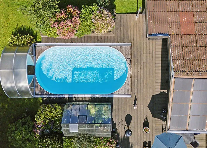 Paradise With Pool Near Havnso Ferienhaus Føllenslev